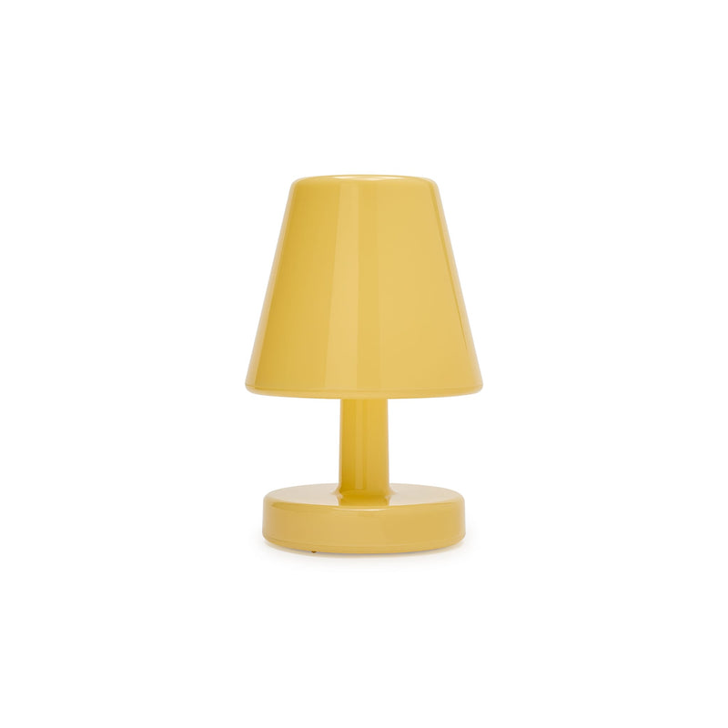 Edison the Ambiance in pale yellow is a wireless table lamp designed to create instant cozy lighting.