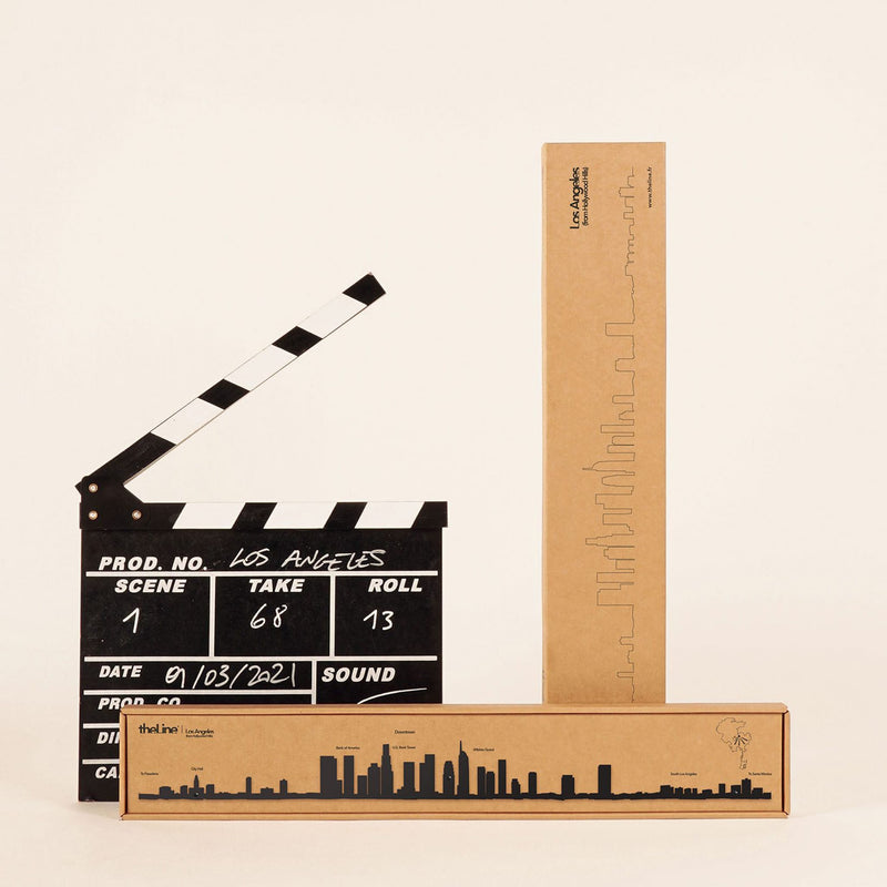 The Los Angeles Line: 50 cm silhouette featuring iconic landmarks like U.S. Bank Tower and City Hall.